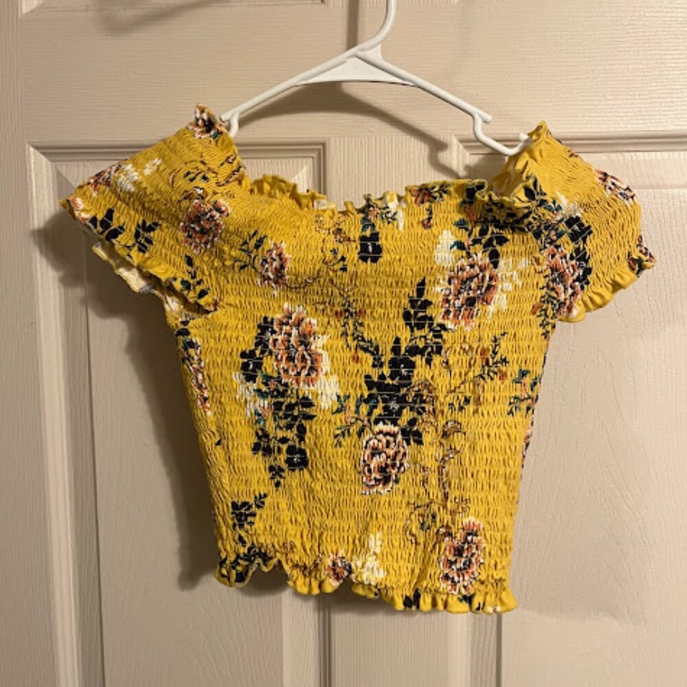 Rue 21 Yellow Crop Top